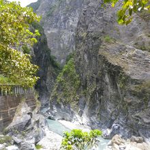太魯閣峡谷を見物しながら歩けます