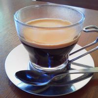 エスプレッソや生姜ジュースが無料で飲めました。