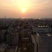 夕方から夜にかけてが綺麗