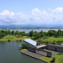 ホテルの窓からの眺望　白山連峰