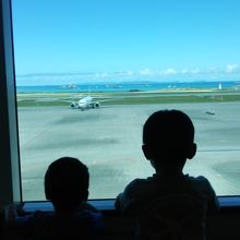 空港からも海が見えます