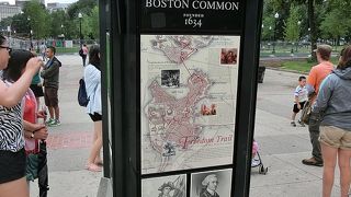 ボストン観光の起点、全米最古の公園。