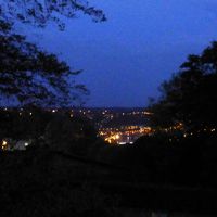 レストランのテラスから見た夜景