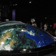 地球儀がお出迎え