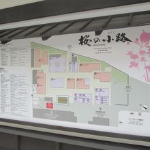 ”桜の小路”ゾーンの地図です