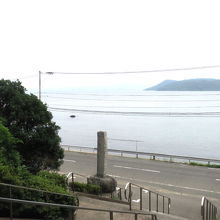 金印公園上から海を見る