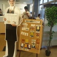 朝食の案内板です。