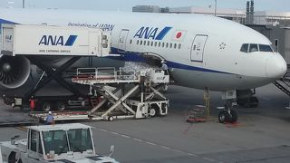 飛行機眺めながら食事