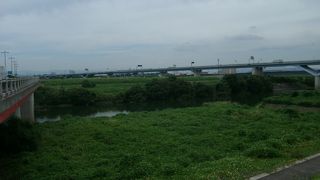 桂川、宇治川、木津川の3つの大きな川が合流する