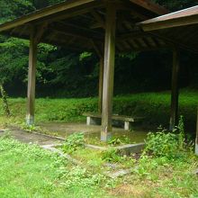 設営場の一角にある東屋