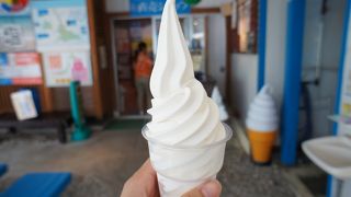 雪塩ソフトクリームを食べました☆