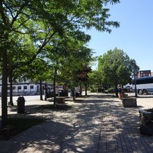 ナイヤガラフォールズのバスディーポのタクシー乗り場。