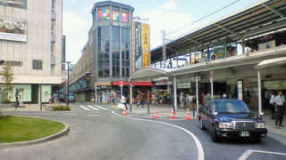 個人商店が多い商店街みたいに横長のデパート