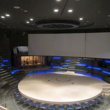 地階の「維新体感ホール」…上演中は撮影禁止です