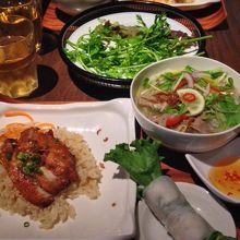 ハーフ＆ハーフセット　生春巻も美味しい