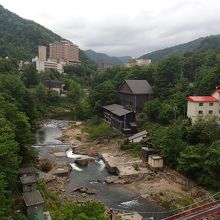 「定山渓大橋」からの眺め