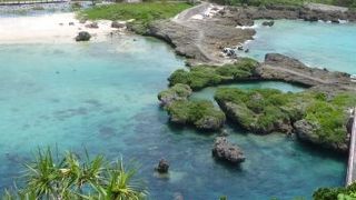 台風の後など波が高いときにも泳げるビーチ
