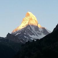 お部屋のバルコニーからマッターホルン