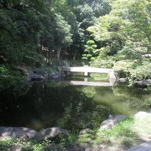 復元された「御池」…屋外展示は撮影可です