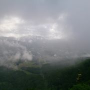 残念ながらきれいに雲海は見れませんでした