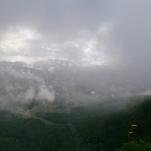 雲海にならずこんな風景でした