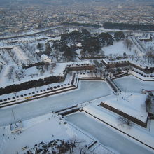 雪の五稜郭