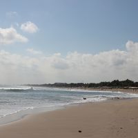 ホテル前の砂浜