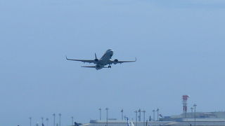 飛行機見るのに最高！夕方から夜のデートコースになるのはわかる