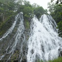 水しぶきがすごい