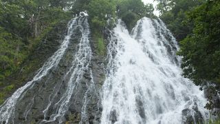 斜里市街地から最初の景勝地