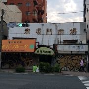 相当古い市場