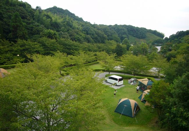 至れり尽くせりのオートキャンプ場