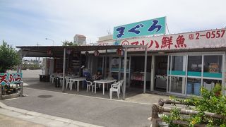 マグロのお刺身と生ビール