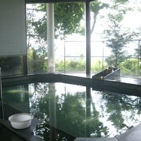 温泉につかって那珂川も見晴らせて、無料貸し切り家族風呂も有り