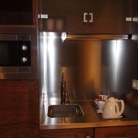 ミニキッチンには電子レンジもあります。