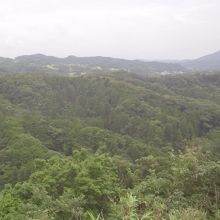 天守閣から見た山々