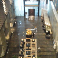 部屋の入口からみた吹き抜けスペース☆