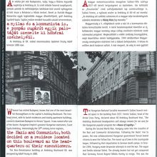 ファシズム時代の建物の写真(左頁)（パンフレットから）