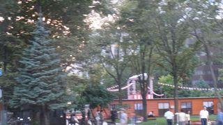 さっぽろ夏まつりの櫓がたっていた