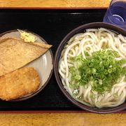 こがね揚げ(ハッシュポテト)とかけうどん、1度試して下さい