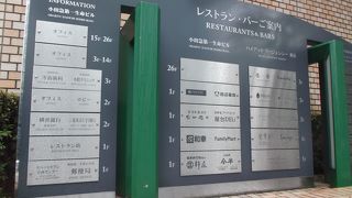 ホテルとのツインビルが特徴か