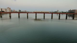 宮崎の町中を流れる大河。