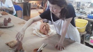 お好みでシーサーを作って「川平焼 凜火」～石垣・川平～