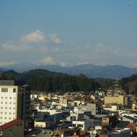 部屋から見た高山市内