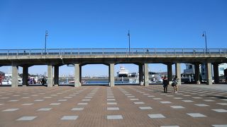 廃線となった貨物線の高架部分を一部歩くことができます。