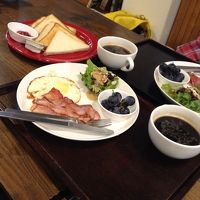 予約でついていた朝食（洋食）