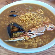 魚介のパエリア