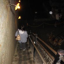 残念！幻想的な空間が写真に映らない。