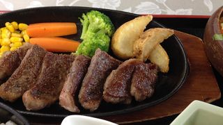 鹿角牛を味わうなら、一口ステーキ！