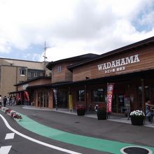 奥にクジラの展示が